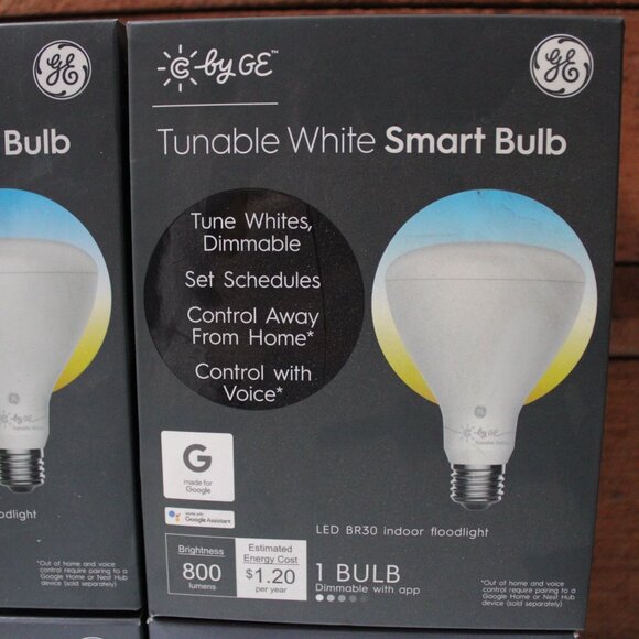 GE C by GE Tunable White Smart Bulb BR30 Bundle of 4 Dimmable LED 800 Lumens New - Picture 5 of 8